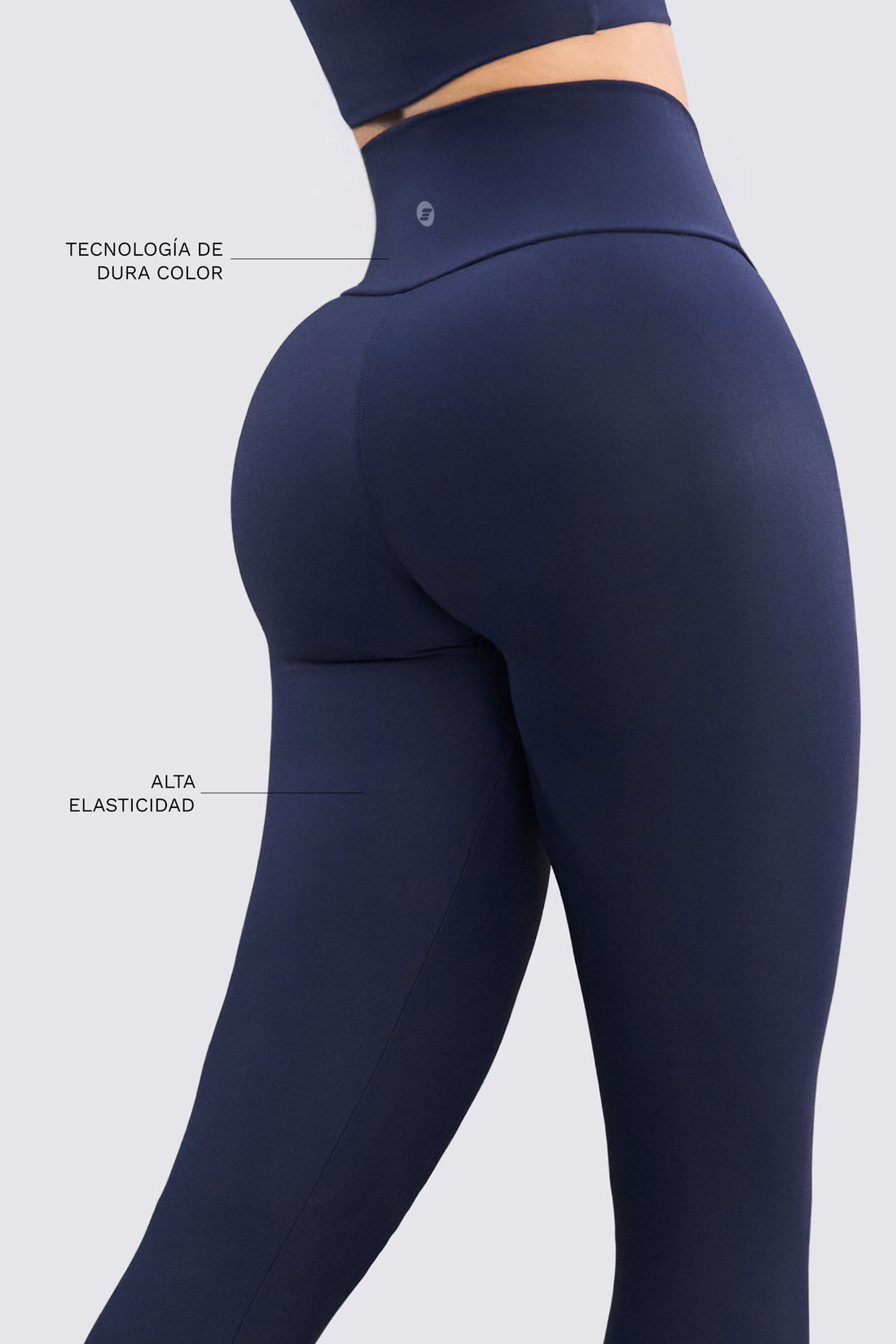 LEGGINGS AZUL MARINO FRANJAS BLANCAS RVC