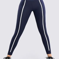 LEGGINGS AZUL MARINO FRANJAS BLANCAS RVC