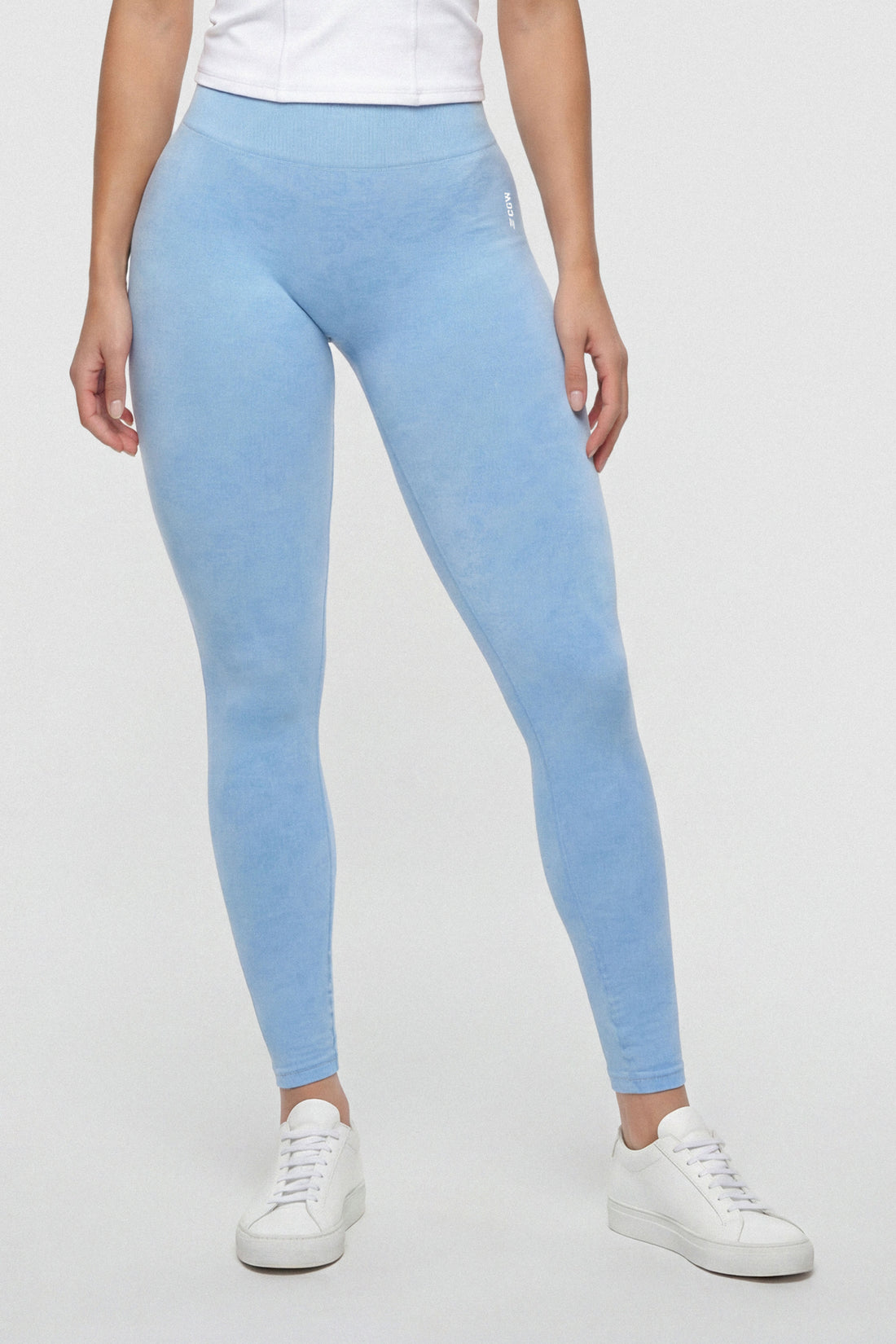 LEGGING AZUL CON PATRÓN FLORAL CDC