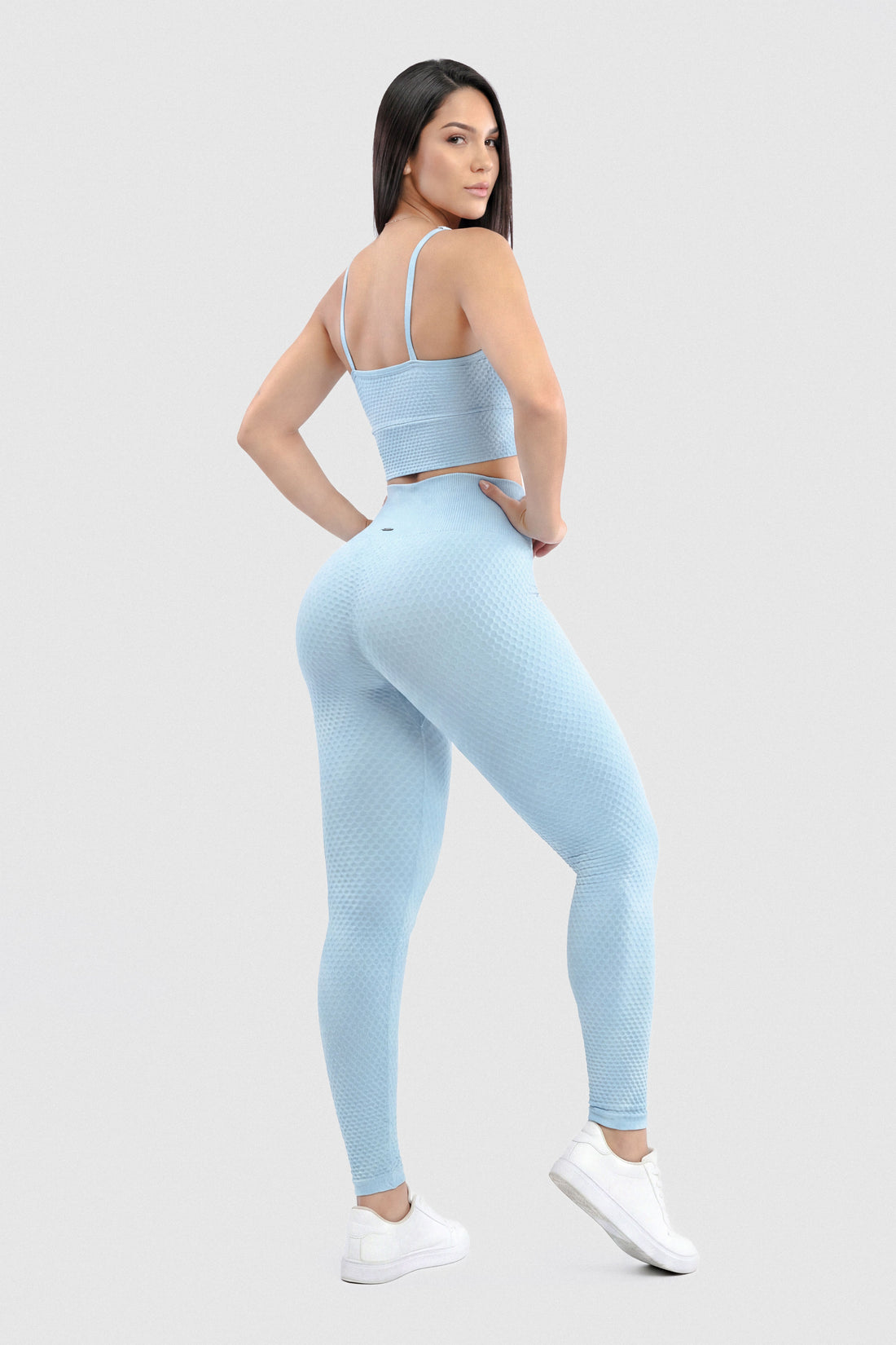 TOP DEPORTIVO BABY BLUE TEXTURIZADO CDC