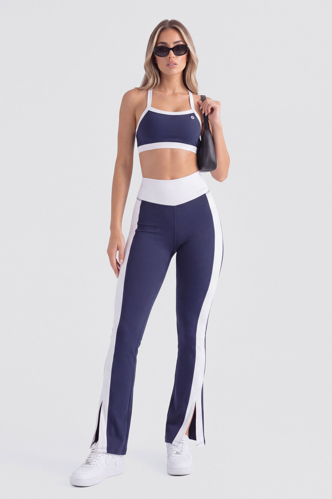 LEGGINGS FLARE TIRO ALTO AZUL MARINO PPC