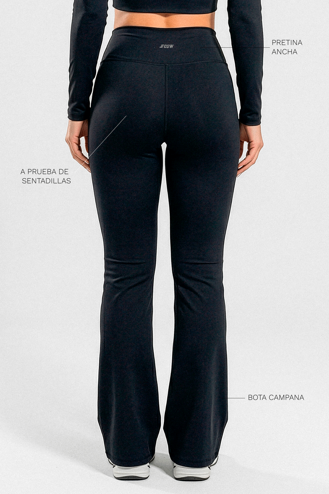 LEGGINGS BOTA CAMPANA CON PRETINA ANCHA RVC