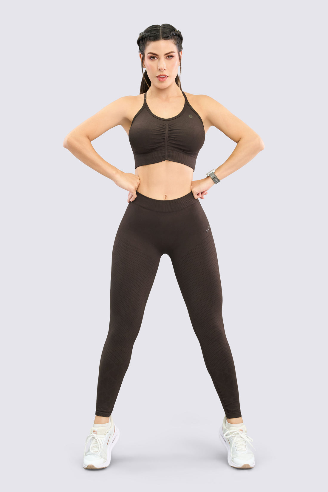 LEGGINGS SEAMLESS CAFÉ AJUSTE PERFECTO RVC