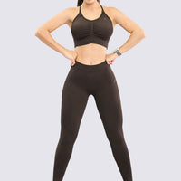 LEGGINGS SEAMLESS CAFÉ AJUSTE PERFECTO RVC