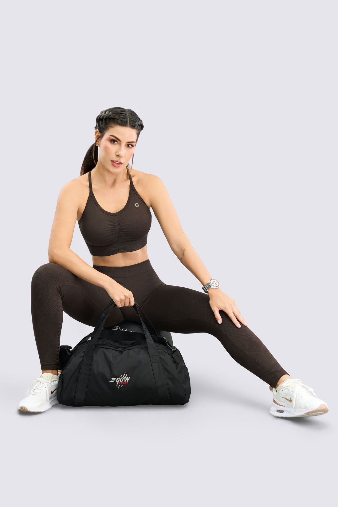 LEGGINGS SEAMLESS CAFÉ AJUSTE PERFECTO RVC