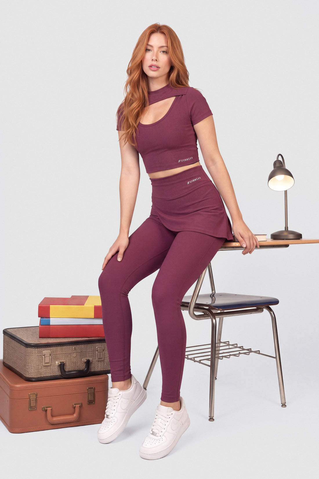 LEGGINGS MERLOT CAPA ESTILO FALDA PPC