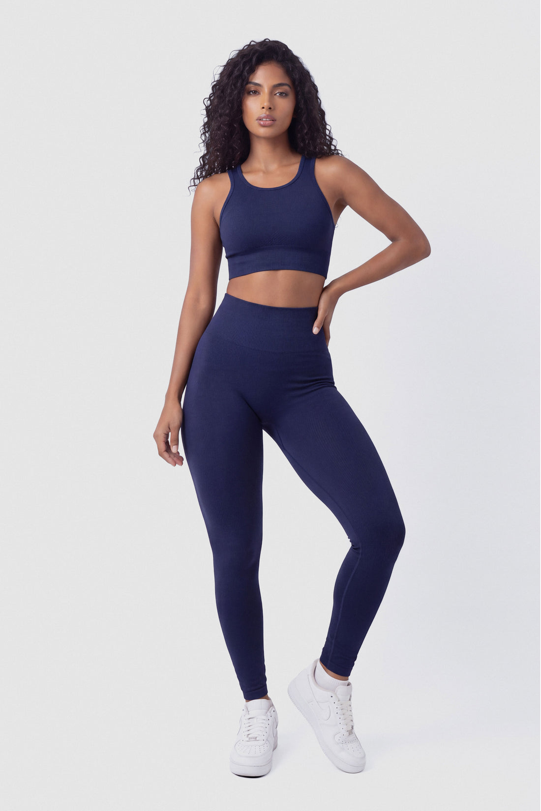 LEGGINGS AZUL MARINO PATRÓN FIGURAS PPC