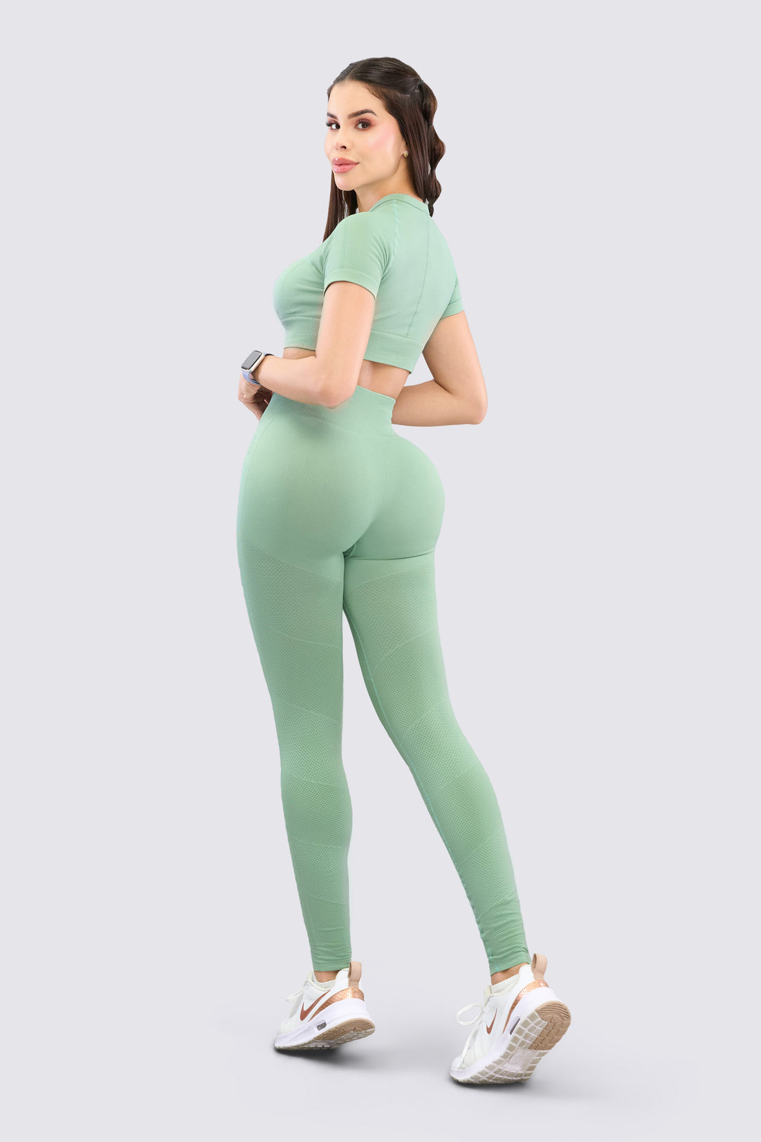 LEGGINGS VERDE PRETINA ALTA RVC