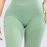 LEGGINGS VERDE PRETINA ALTA RVC