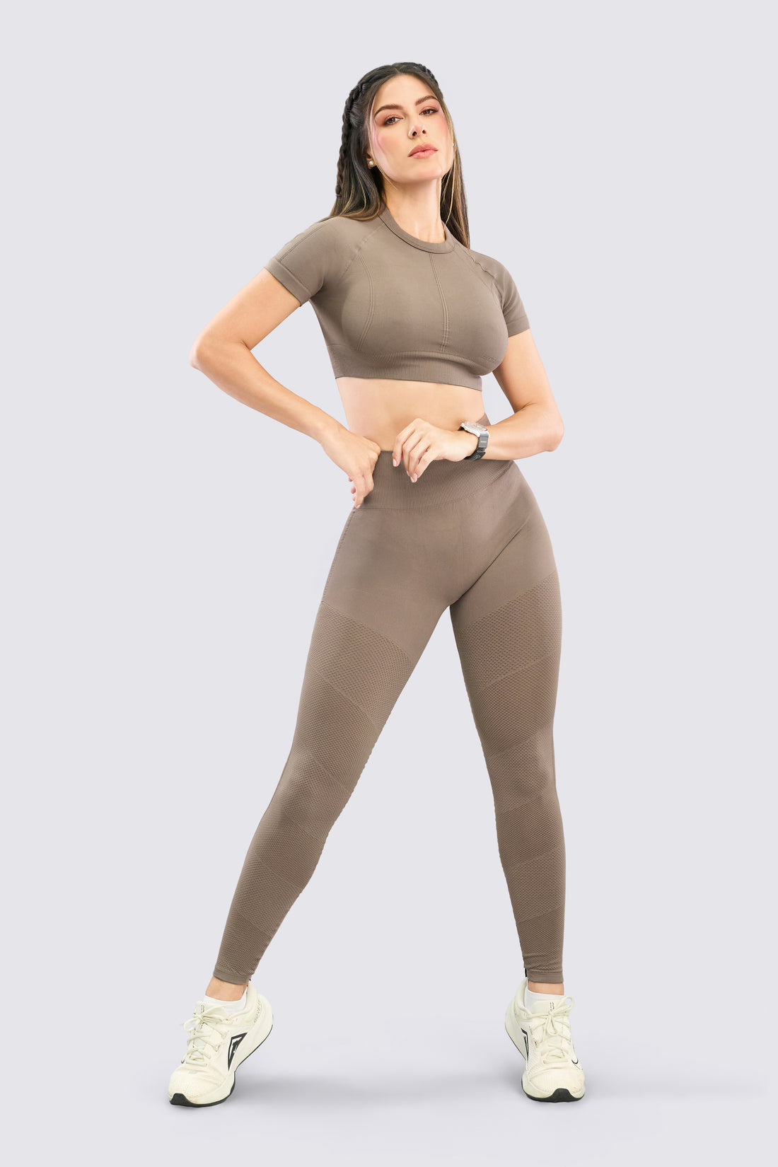 TOP DEPORTIVO MOCCA MANGA CORTA RVC