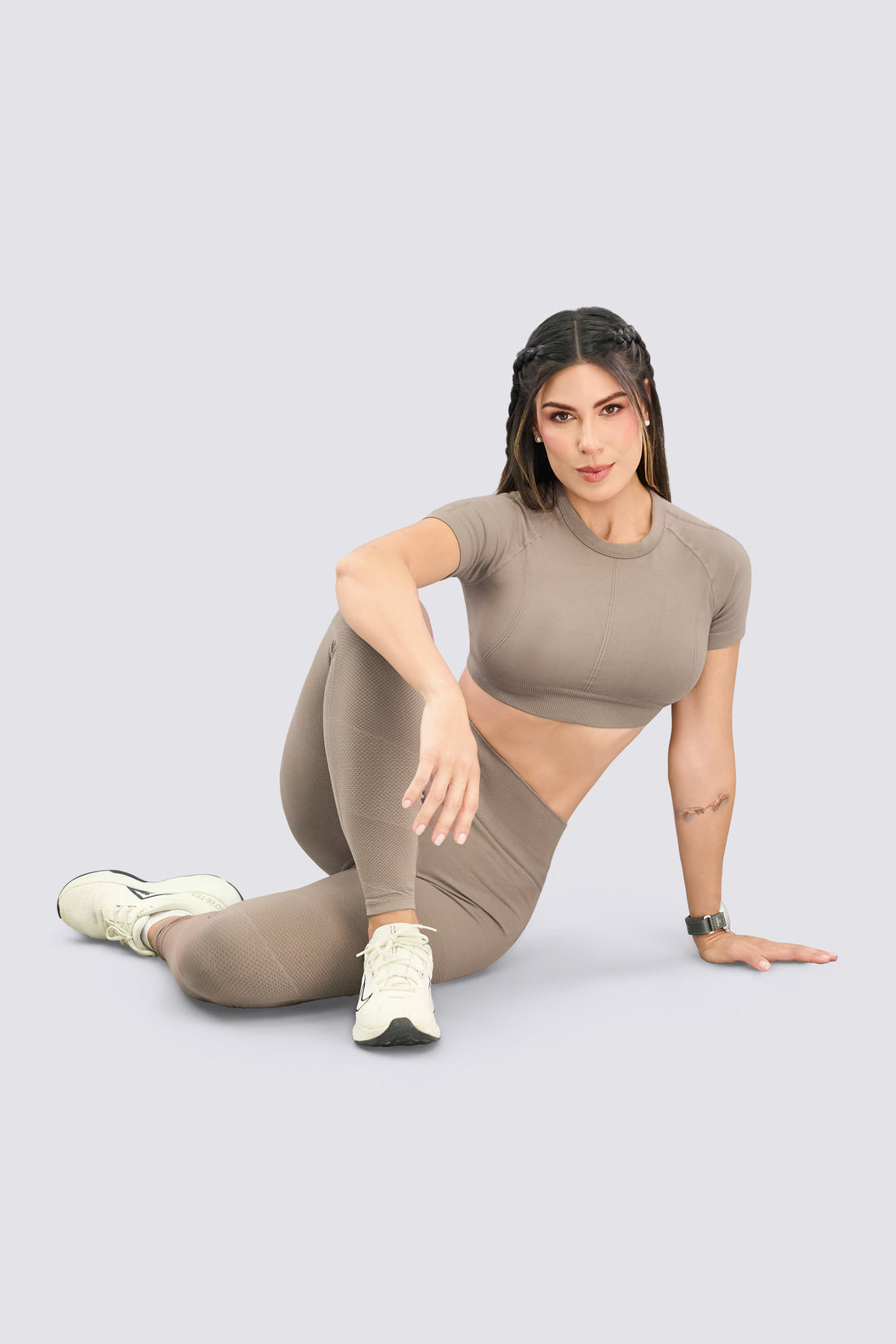 LEGGINGS MOCA PRETINA ALTA RVC