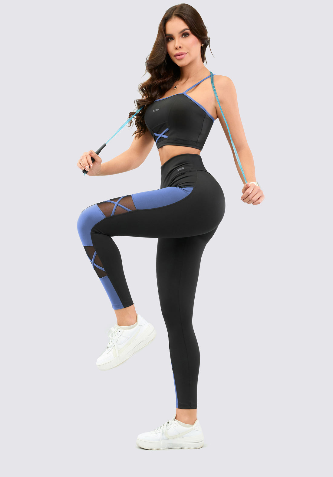 LEGGINGS CON MALLA LATERAL RVC