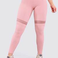 LEGGINGS MODA COLOR PALO DE ROSA, LEVANTA COLA, ELABORADA EN TELA JACQUARD. 