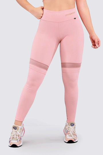 LEGGINGS MODA COLOR PALO DE ROSA, LEVANTA COLA, ELABORADA EN TELA JACQUARD. 