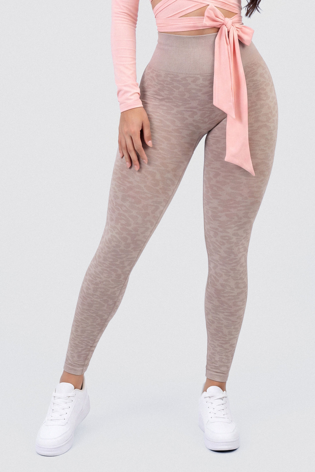 LEGGINGS ANIMAL PRINT MARFIL CCR