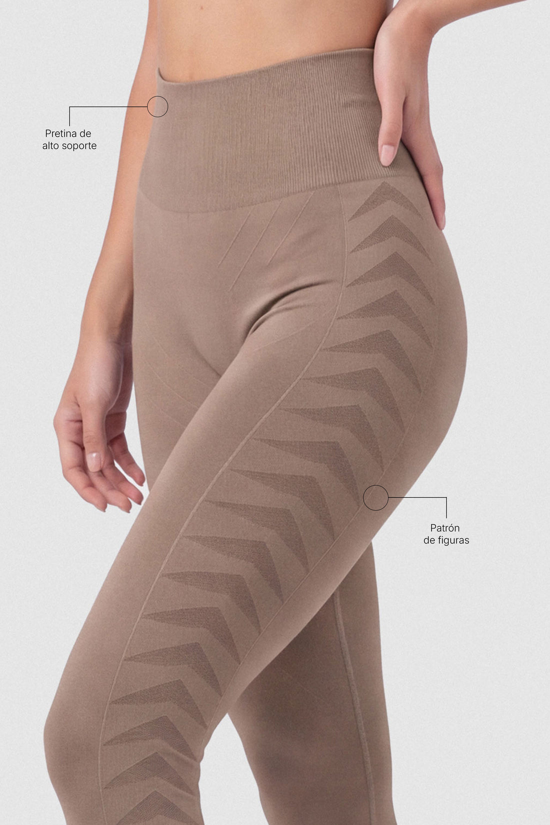 LEGGINGS MOCCA PATRÓN GEOMÉTRICO LATERAL PPC