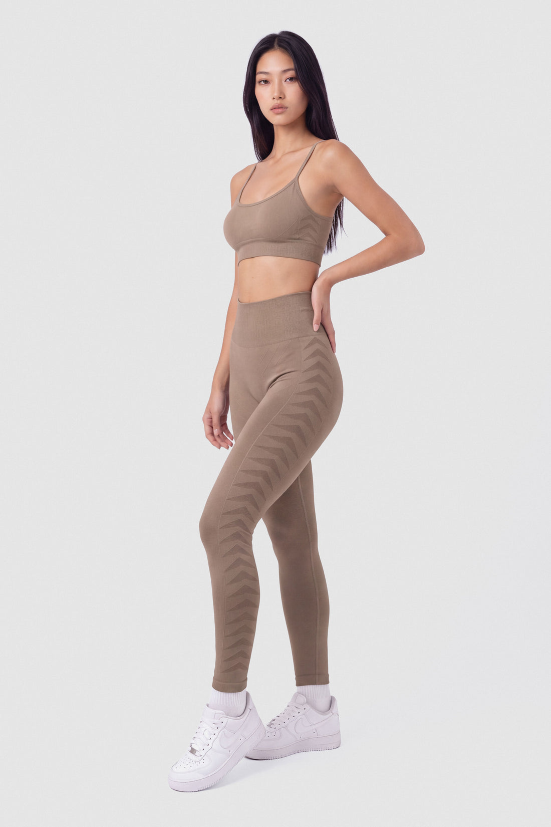 LEGGINGS MOCCA PATRÓN GEOMÉTRICO LATERAL PPC
