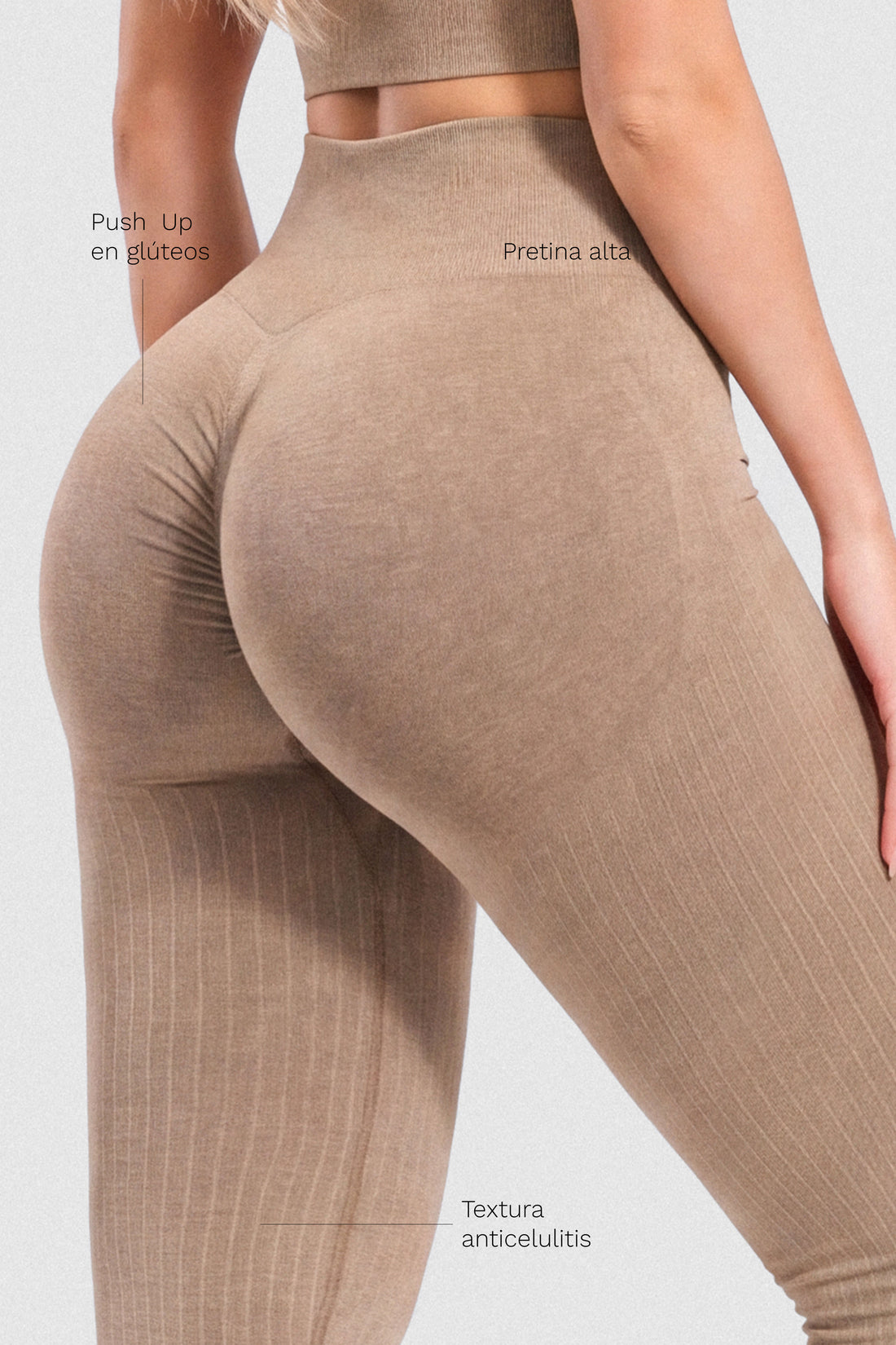 LEGGINGS PUSH UP TEXTURA ACANALADA CCR