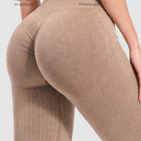 LEGGINGS PUSH UP TEXTURA ACANALADA CCR