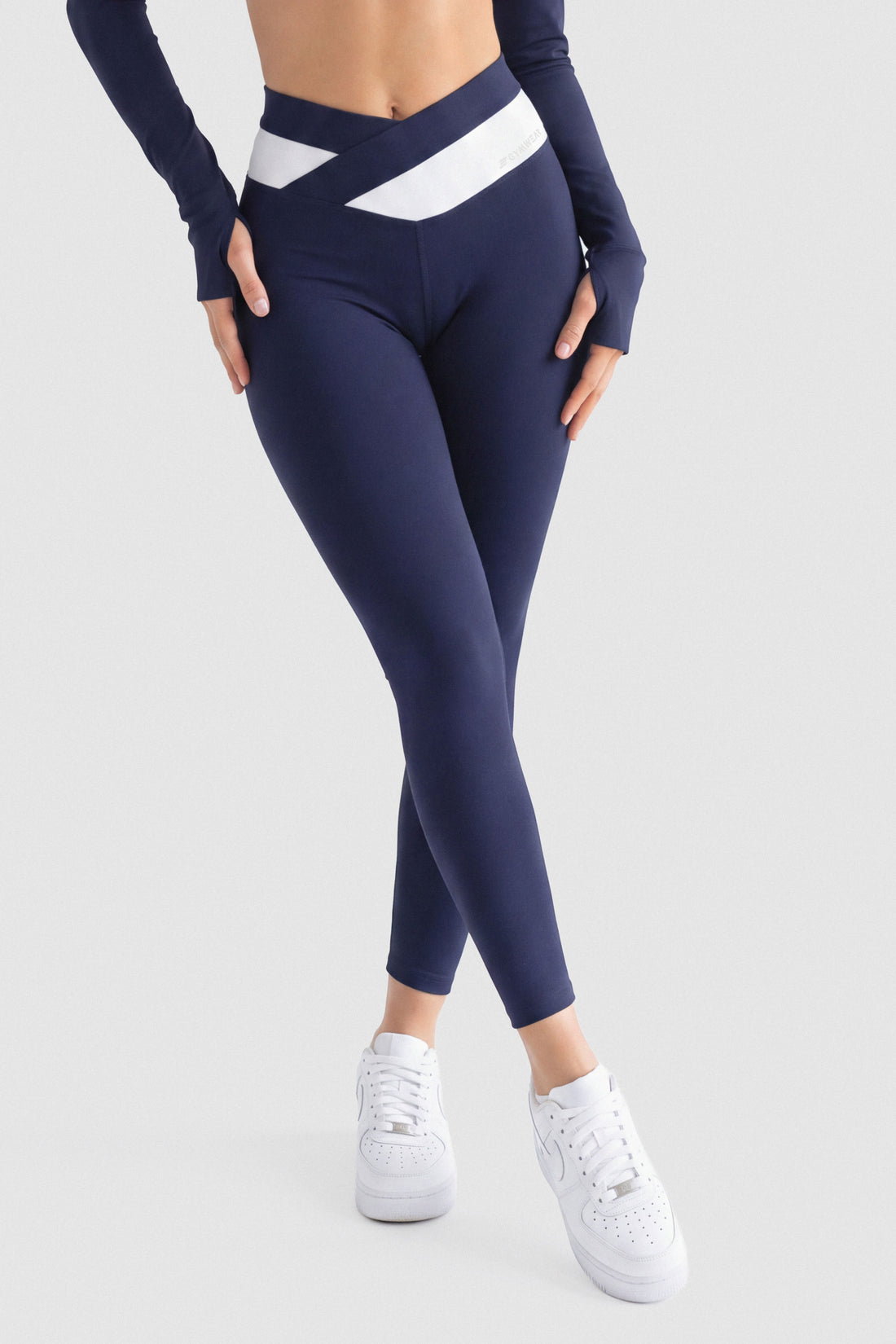 LEGGINGS AZUL MARINO PRETINA CRUZADA PPC