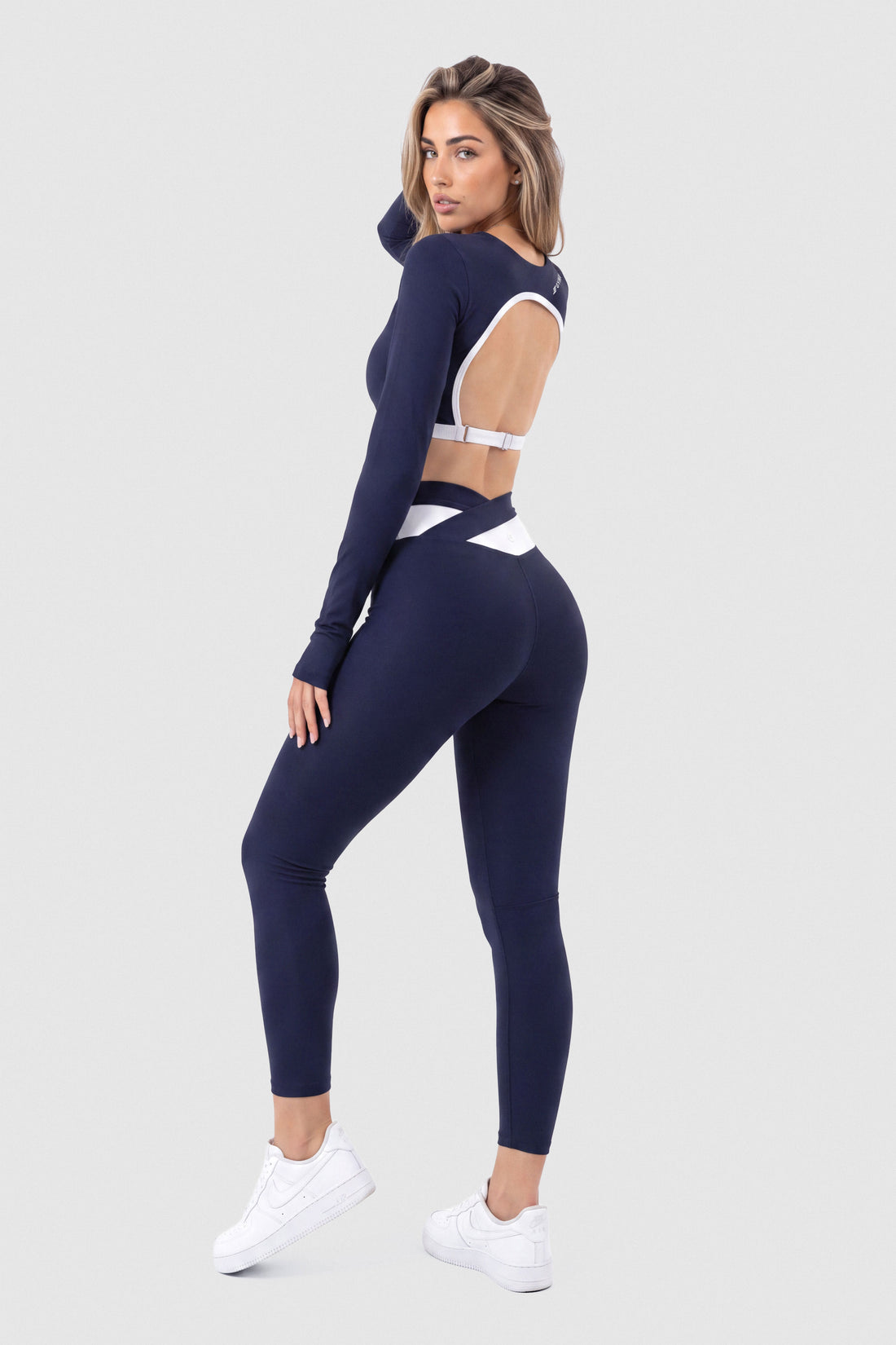 LEGGINGS AZUL MARINO PRETINA CRUZADA PPC