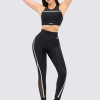 LEGGINGS NEGRO CON MALLA LATERAL RVC