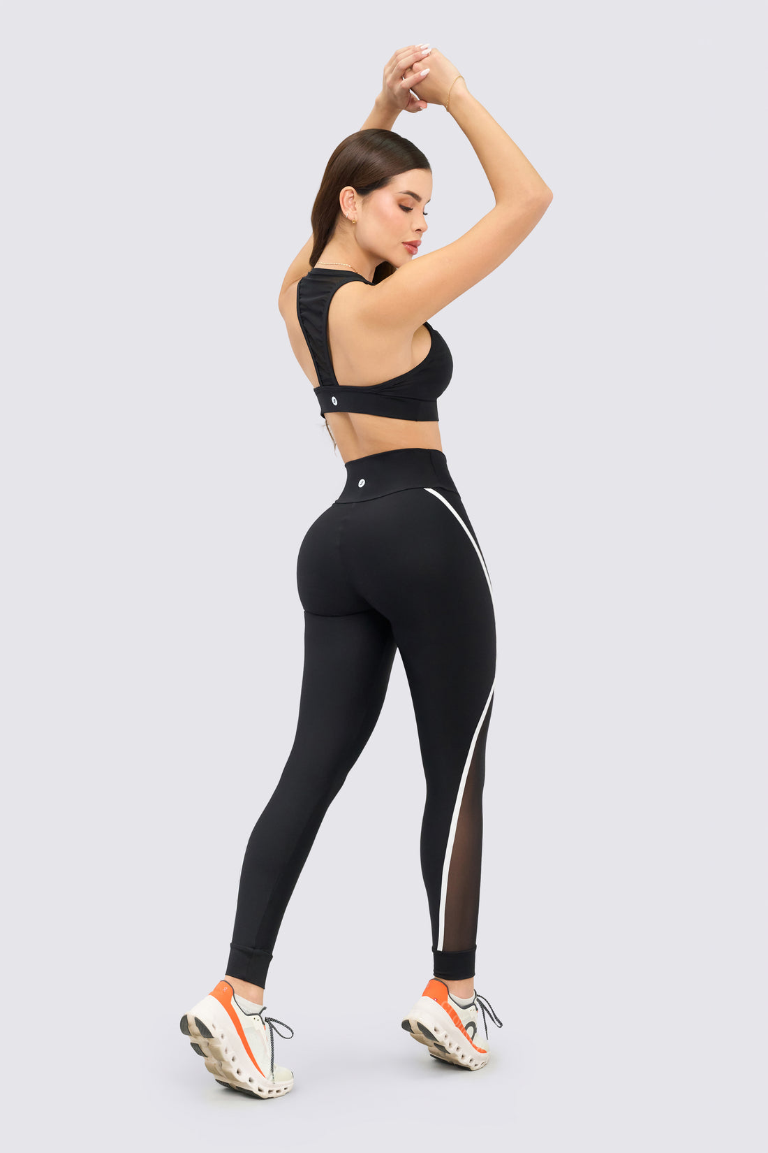 LEGGINGS NEGRO CON MALLA LATERAL RVC