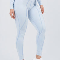 LEGGINGS BABY BLUE CON PRETINA ALTA CDC