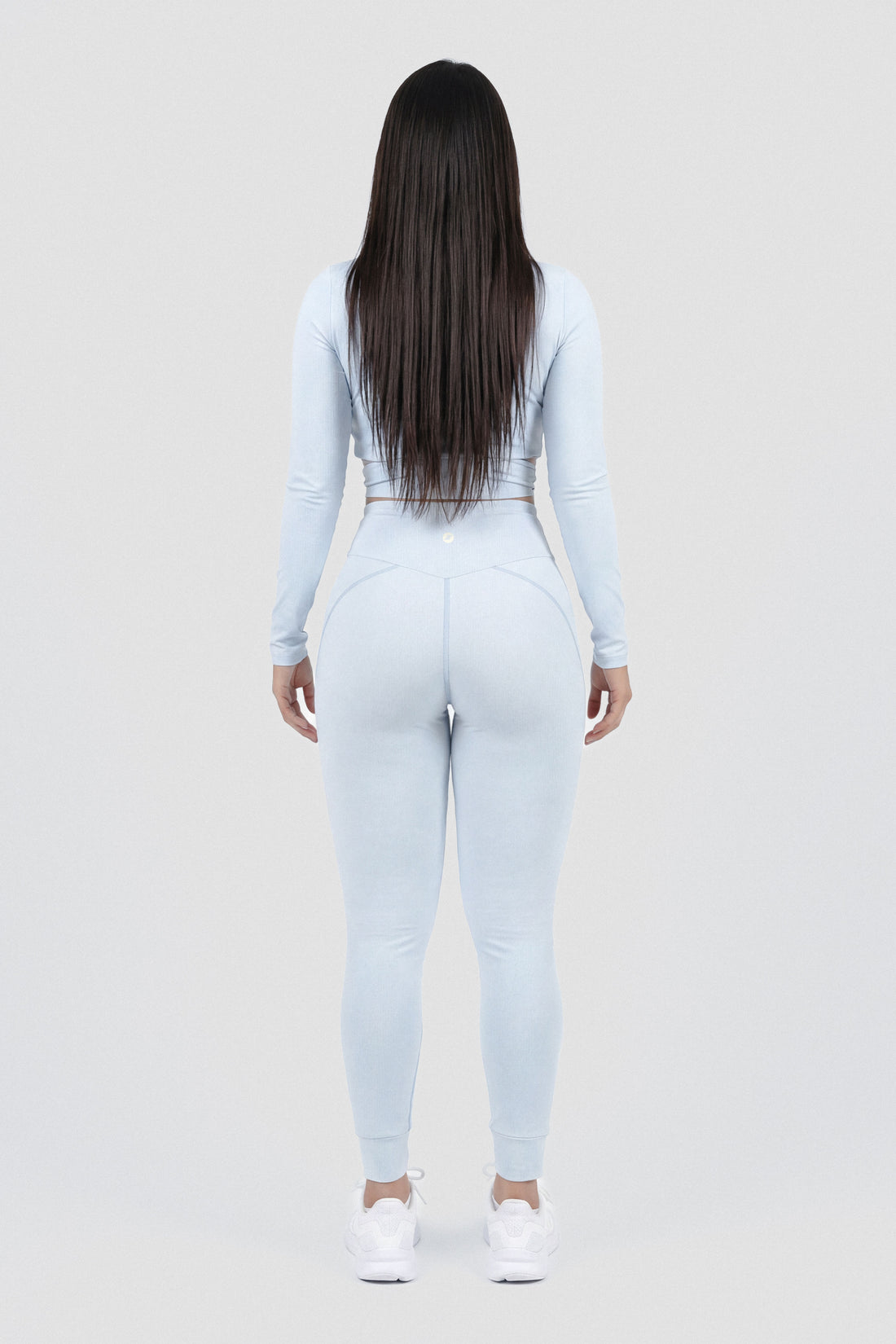 LEGGINGS BABY BLUE CON PRETINA ALTA CDC
