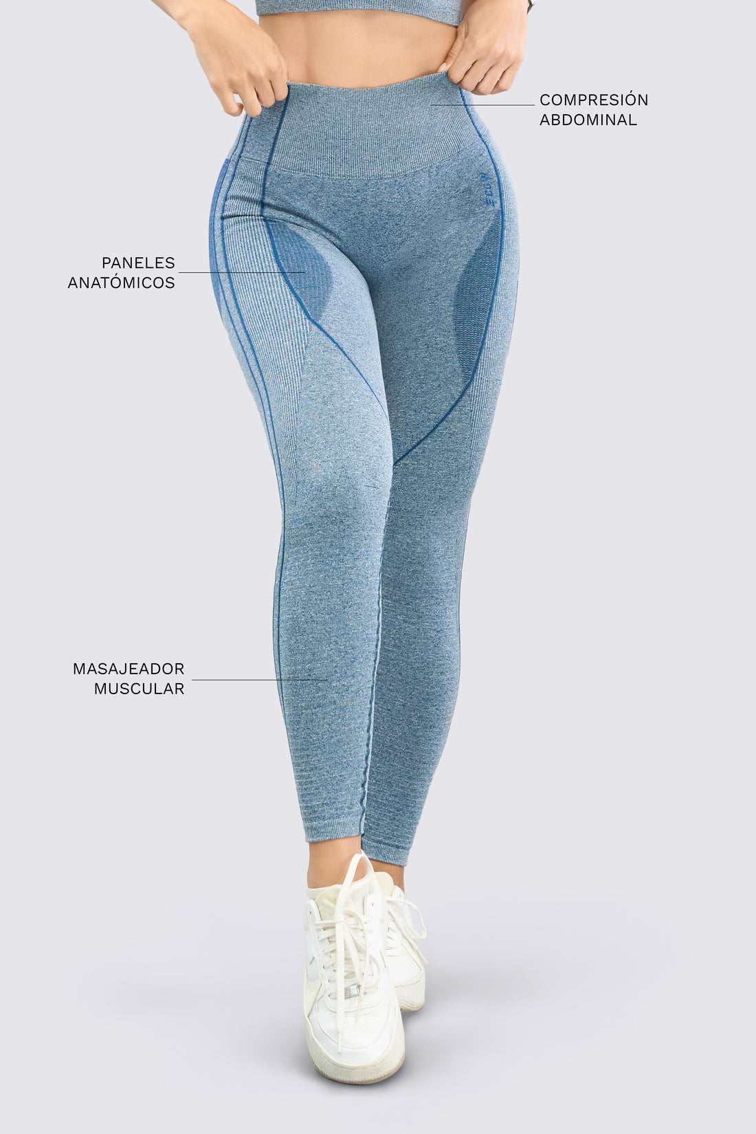 LEGGINGS PUSH UP AZUL JASPEADO RVC