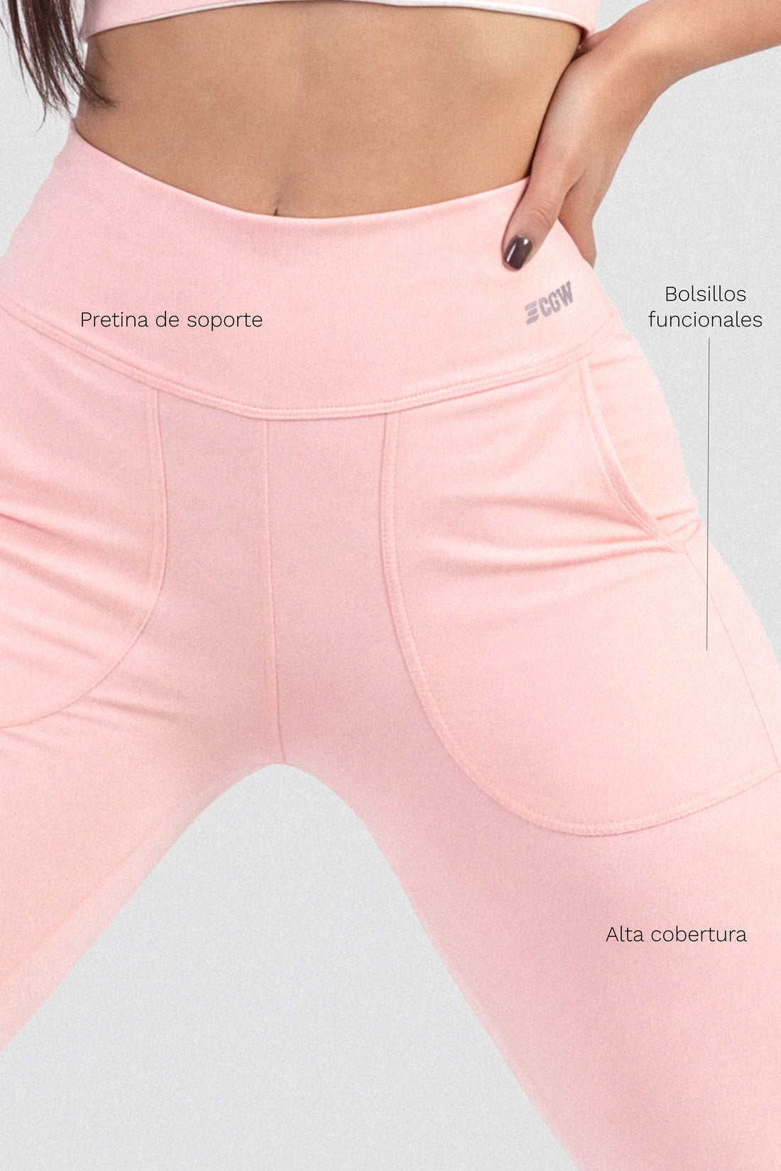 LEGGINGS BOTA RECTA ROSA MUSE ALTA COBERTURA CCR
