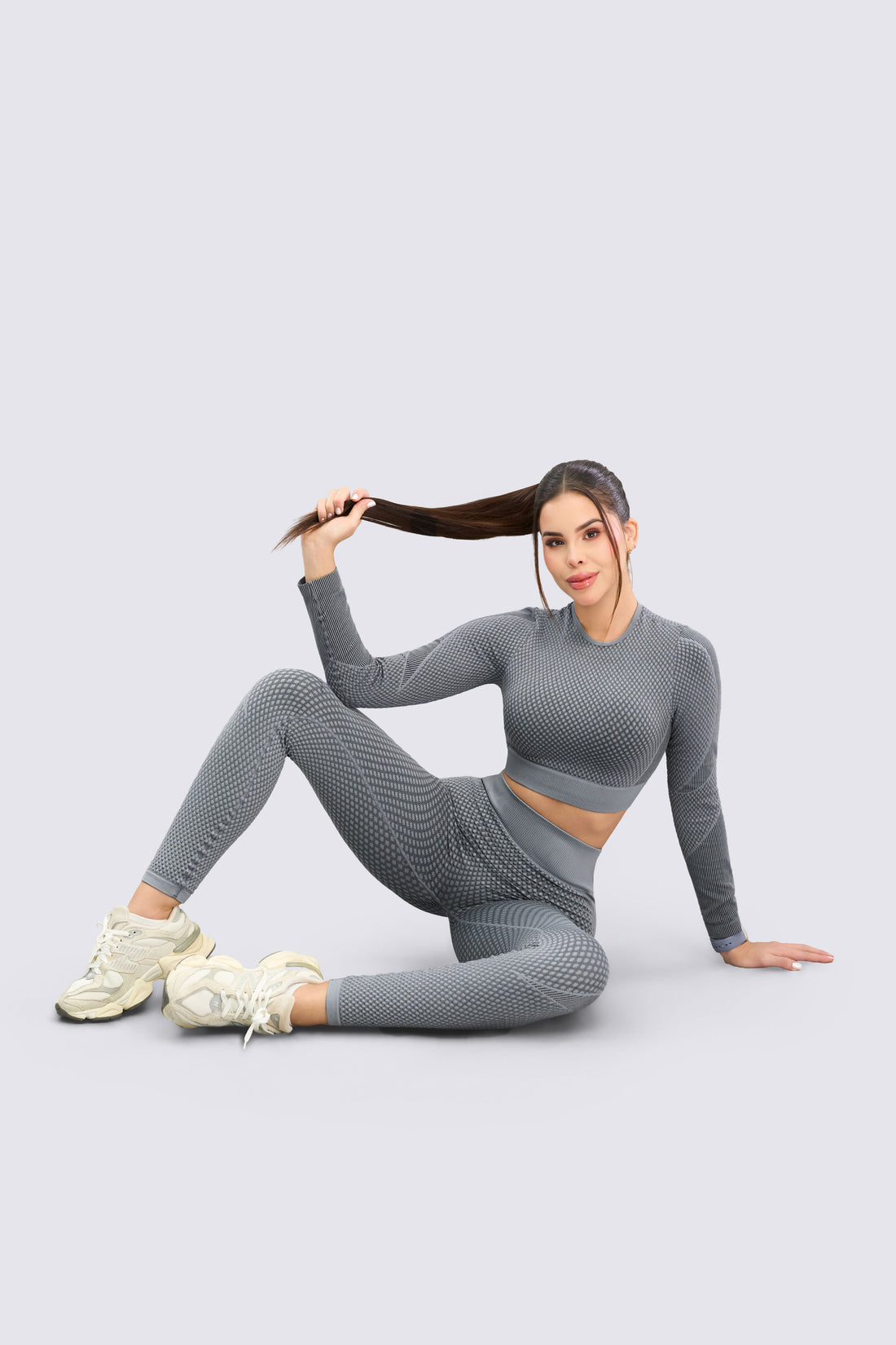 LEGGINGS SEAMLESS TEXTURA GRIS RVC