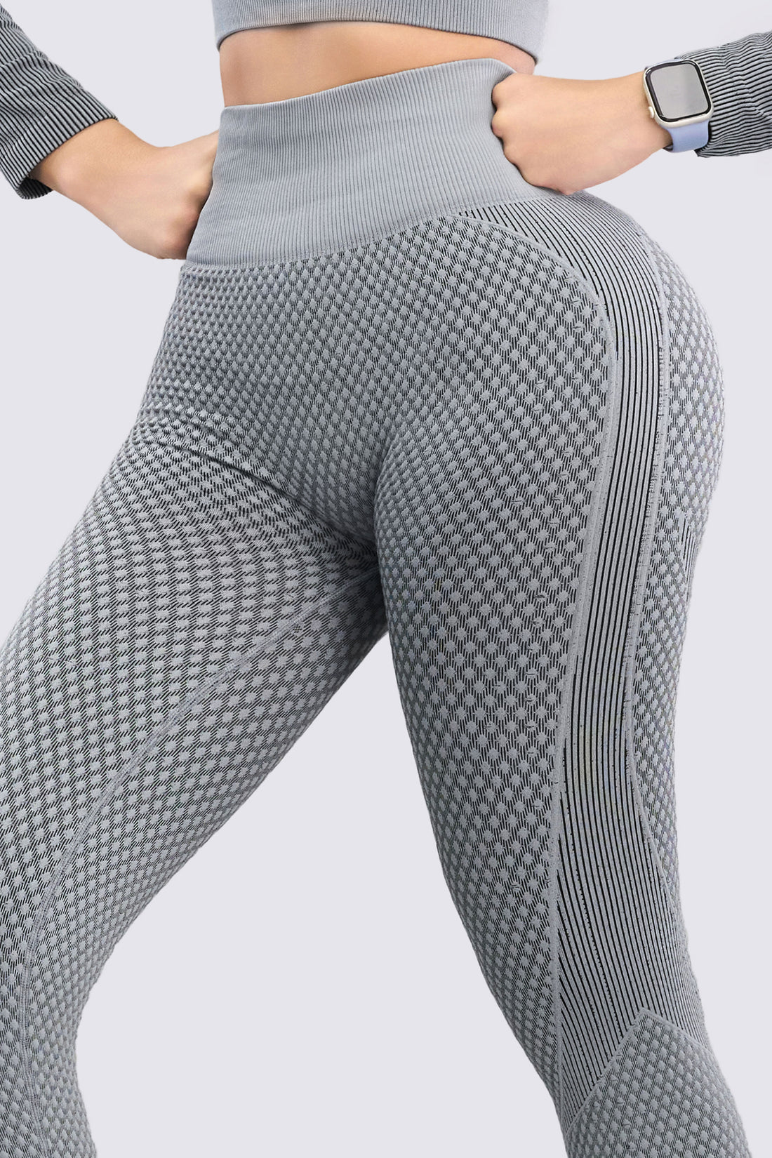 LEGGINGS SEAMLESS TEXTURA GRIS RVC