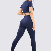 LEGGINGS AZUL MARINO PRETINA ALTA RVC