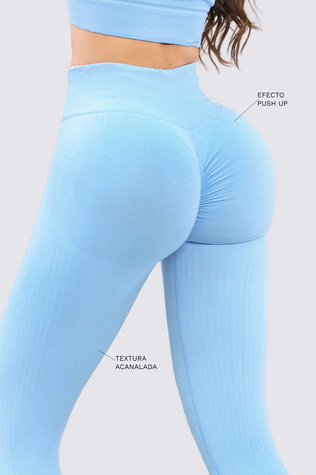 LEGGINGS PUSH UP AZUL CLARO RVC