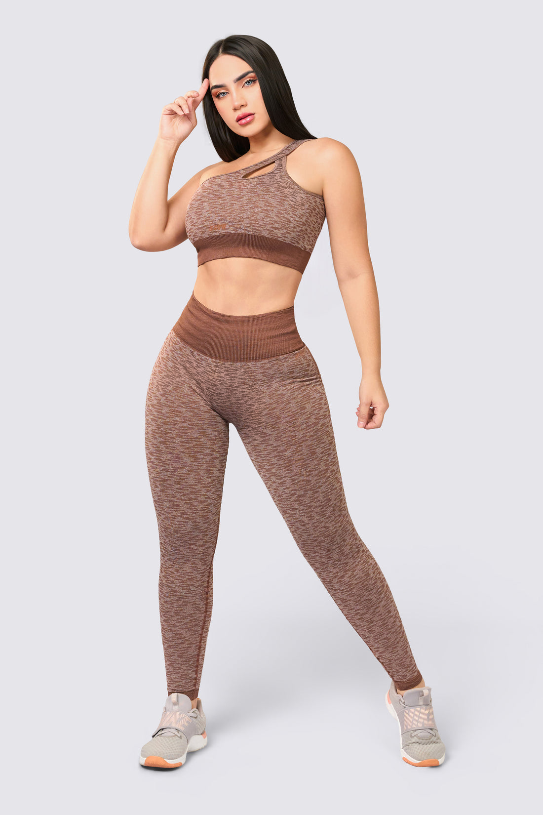 TOP ANIMAL PRINT CAFÉ ESCOTE ASIMÉTRICO RVC