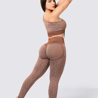 TOP ANIMAL PRINT CAFÉ ESCOTE ASIMÉTRICO RVC