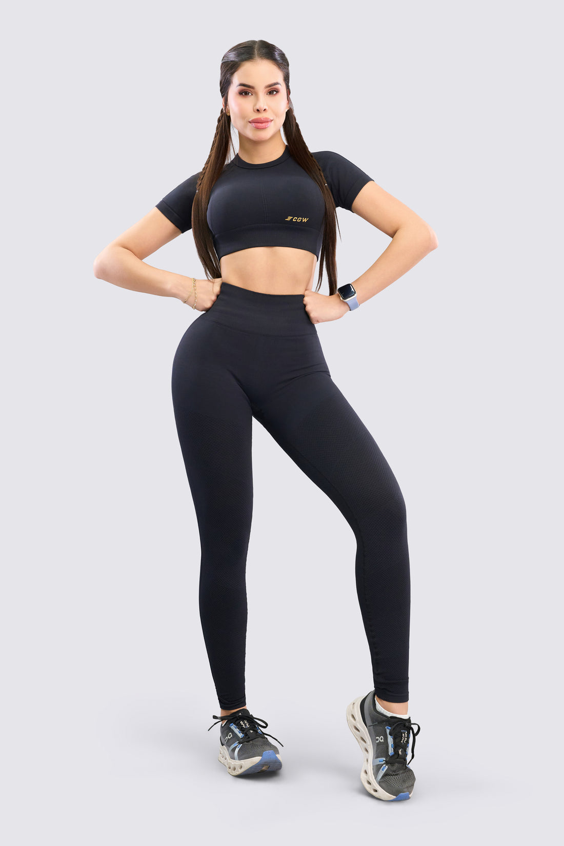 TOP DEPORTIVO NEGRO MANGA CORTA RVC