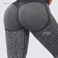 LEGGINGS PUSH UP NEGRO ANIMAL PRINT RVC