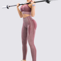 LEGGINGS PUSH UP VINOTINTO JASPEADO RVC