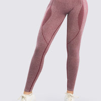 LEGGINGS PUSH UP VINOTINTO JASPEADO RVC