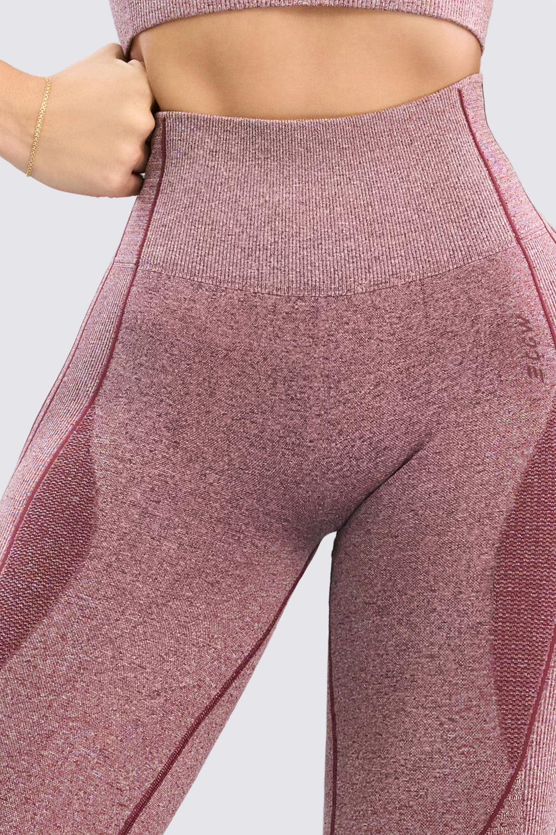 LEGGINGS PUSH UP VINOTINTO JASPEADO RVC