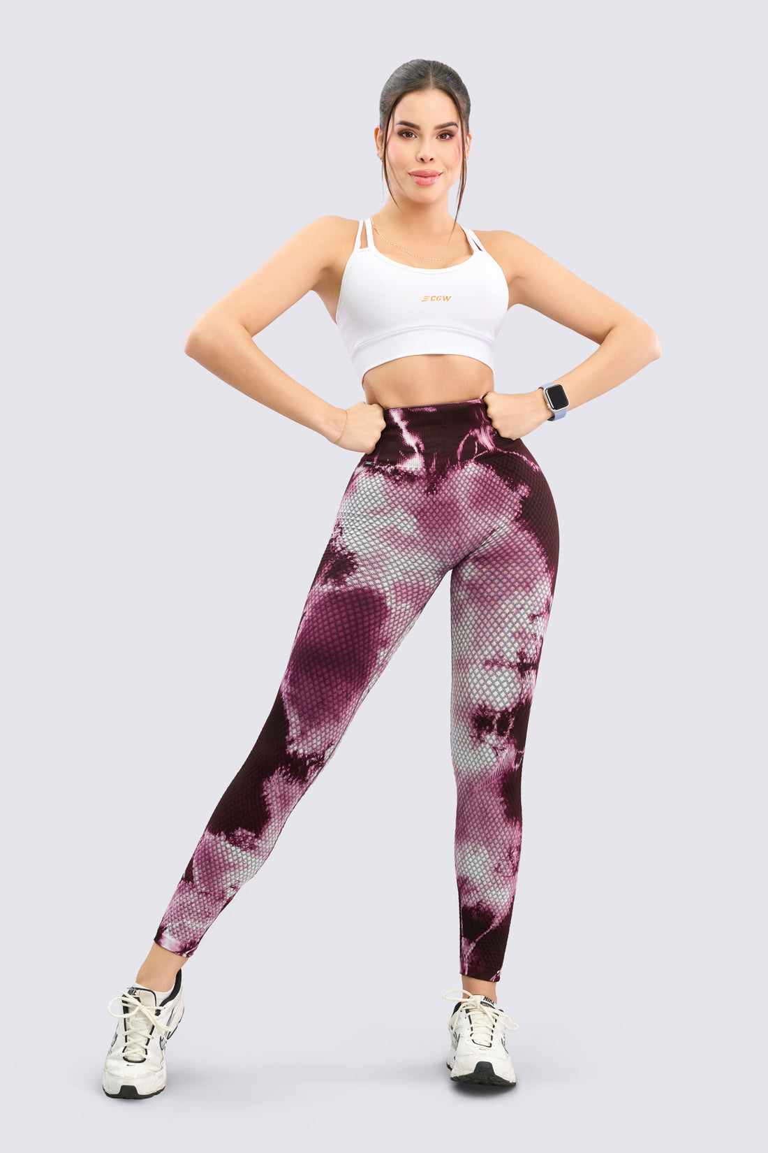 LEGGINGS TIE DYE CEREZO OSCURO RVC