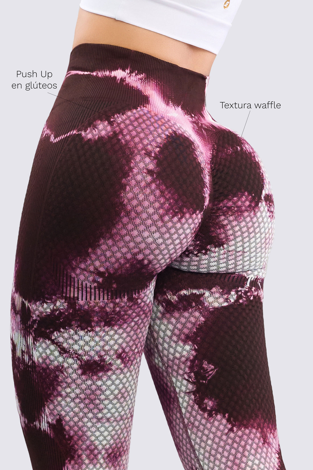 LEGGINGS TIE DYE CEREZO OSCURO RVC