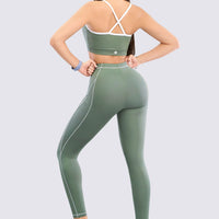 LEGGINGS VERDE CON DETALLES AL CONTORNO RVC