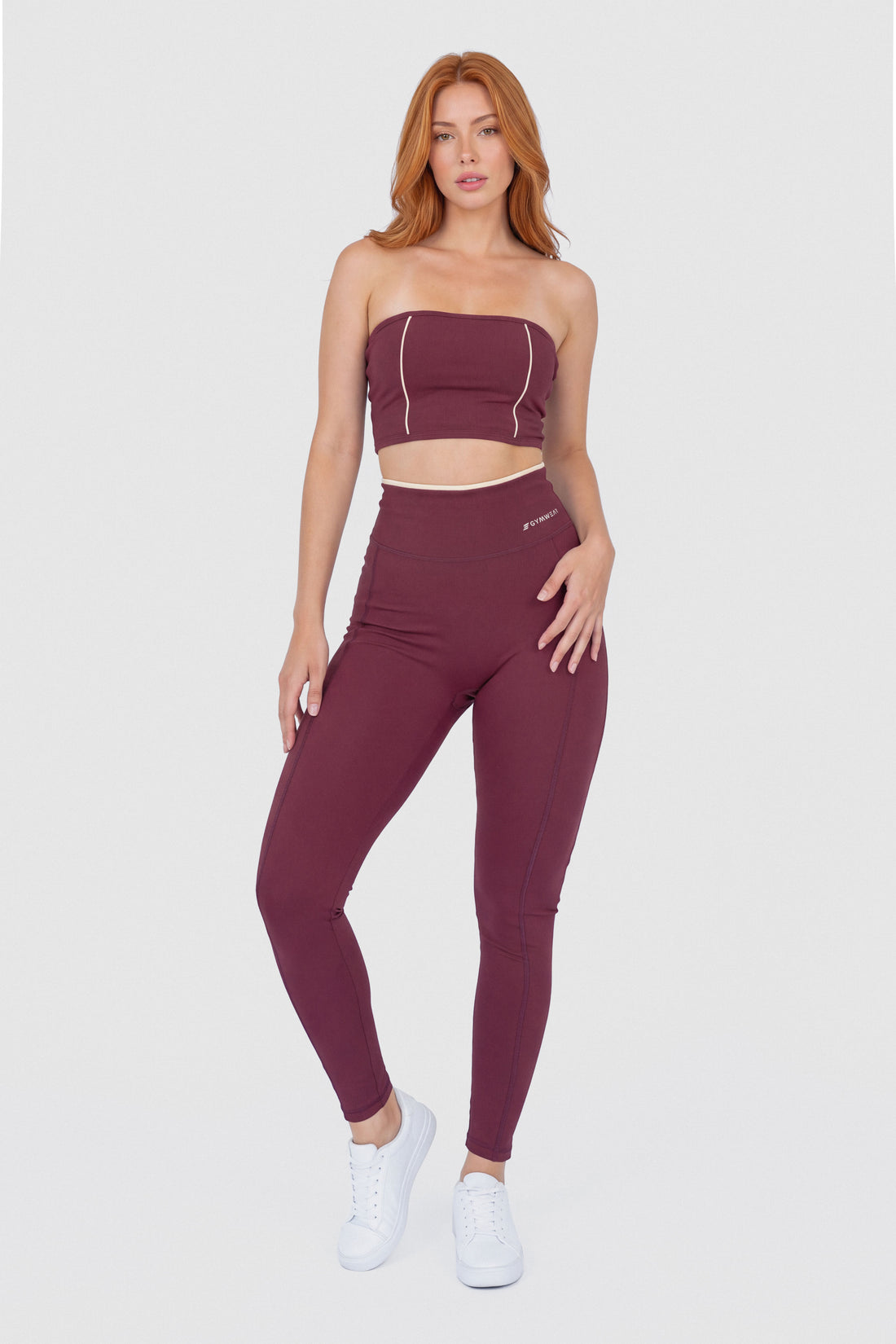 LEGGINGS VINOTINTO RIBETE AMARILLO MANTEQUILLA PPC