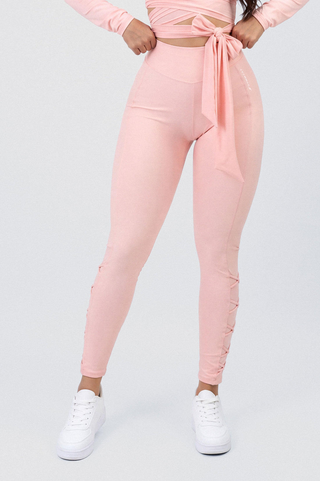 LEGGINGS TIRAS CRUZADAS ROSA MUSE CCR