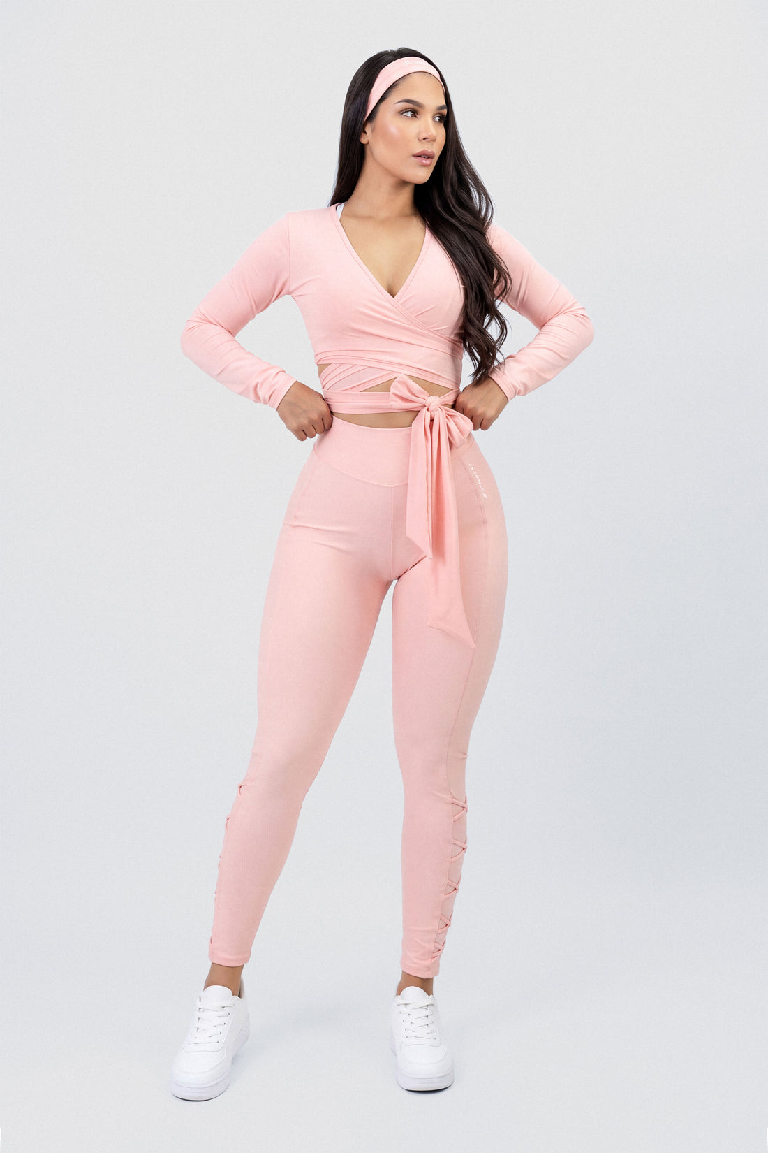 LEGGINGS TIRAS CRUZADAS ROSA MUSE CCR