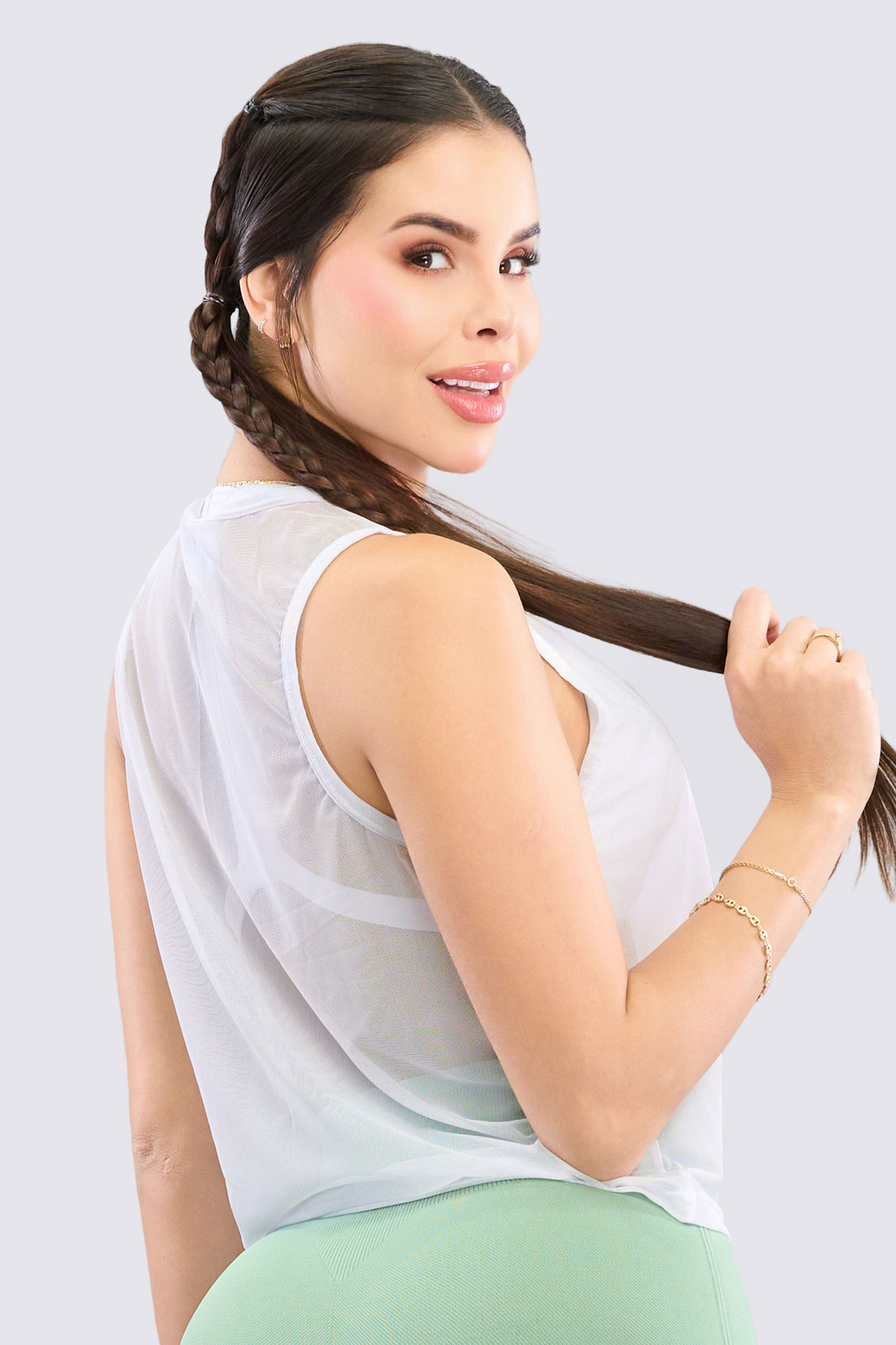 BLUSA MALLA DEPORTIVA GF25Q224-M7BL SPF SSF