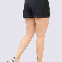 PANTALONETA NEGRA CON MALLAS LATERALES RVC